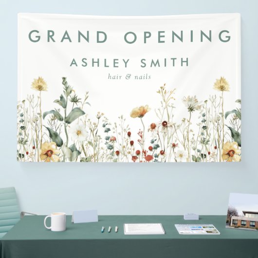Zomer Wildflower Field Grand Opening Spandoek (Beurs)