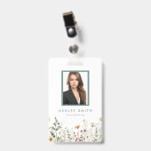 Zomer Wildflower Field ID Badge (Voorkant met clip)