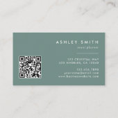Zomer Wildflower Field QR-code Visitekaartje (Achterkant)