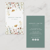 Zomer Wildflower Field Social Media Visitekaartje (Voorkant / Achterkant)