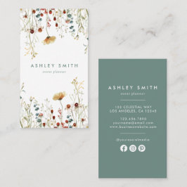 Zomer Wildflower Field Social Media Visitekaartje