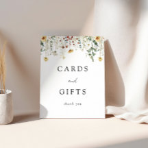 Zomer Wildflower Field Trouwkaarten en geschenken