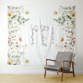 Zomer Wildflower Field Vrijgezellenfeest Achtergro Wandkleed (In Situ (horizontaal))