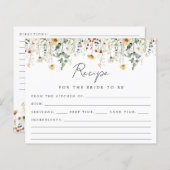 Zomer Wildflower Field Vrijgezellenfeest Recept Ka (Voorkant / Achterkant)