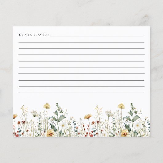 Zomer Wildflower Field Vrijgezellenfeest Recept Ka (Achterkant)