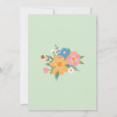 Zomer Wildflower Fotobruiloft Bewaar de datum Save The Date (Achterkant)