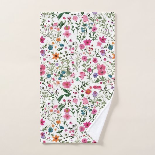 Zomer Wildflower Garden Bad Handdoek (Handdoek)