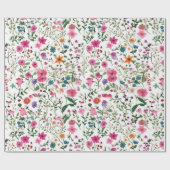 Zomer Wildflower Garden Cadeaupapier (Vlak)