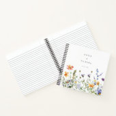 Zomer Wildflower Garden Wedding Guest Book Notitieboek (Binnen)