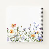 Zomer Wildflower Garden Wedding Guest Book Notitieboek (Achterkant)