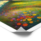 Zomer Wildflower Hill Tree 8x10 Art Print (Hoek)