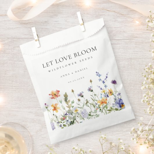 Zomer Wildflower Seeds Wedding Favoriet Tas Bedankzakje (Geknipt)