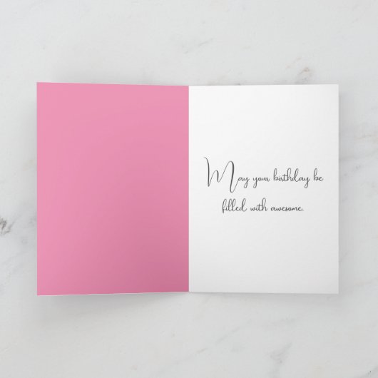 Zomer Wildflower Tuin voor Verjaardag Kaart (Binnen)