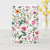 Zomer Wildflower Tuin voor Verjaardag Kaart (Gele Bloem)