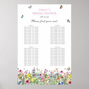 Zomer Wildflower Zitkaart Poster