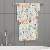 Zomer Wildflowers & Swirls ID1064 Bad Handdoek