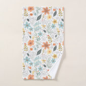 Zomer Wildflowers & Swirls ID1064 Bad Handdoek (Handdoek)