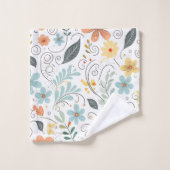 Zomer Wildflowers & Swirls ID1064 Bad Handdoek (Wasdoekje)