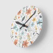 Zomer Wildflowers & Swirls ID1064 Ronde Klok (Hoek)