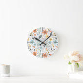 Zomer Wildflowers & Swirls ID1064 Ronde Klok (Huis)