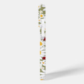 Zomer Witte Dagen en Rode Ladybugs op bruin Case-Mate iPhone Case (Achterkant / Links)