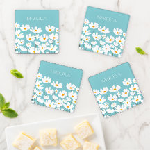 Zomer Witte Kosmos Bloemen Aangepaste naam
