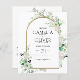 Zomer Witte Rozen Smaragd Salie Groene Bladgroente