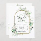 Zomer Witte Rozen Smaragd Salie Groenelementen TRO (Voorkant / Achterkant)