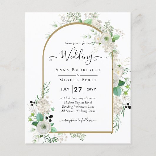 Zomer Witte Rozen Smaragd Salie Groenelementen TRO (Voorkant)