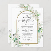 Zomer Witte Rozen Smaragd Salie Groenelementen TRO (Voorkant / Achterkant)