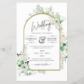 Zomer Witte Rozen Smaragd Salie Groenelementen TRO Flyer (Voorkant)