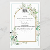 Zomer Witte Rozen Smaragd Salie Groenelementen TRO Flyer (Achterkant)