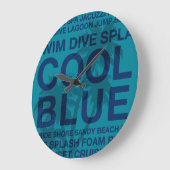 Zomer Woorden Poolside en Palm Tree klokken (Hoek)