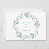 Zomer Zacht Roze Huwelijksuitnodiging Kaart (Achterkant)