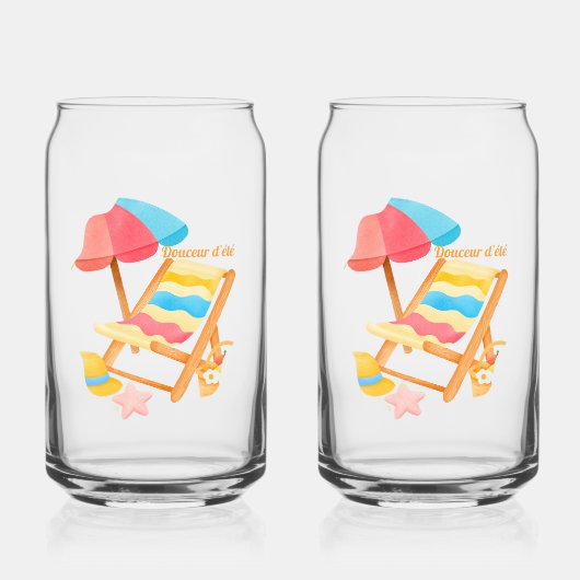 Zomer zachtheid blikvorm glas (Achterkant)