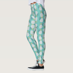 Zomer Zanddollar Botanisch Strand Patroon Leggings
