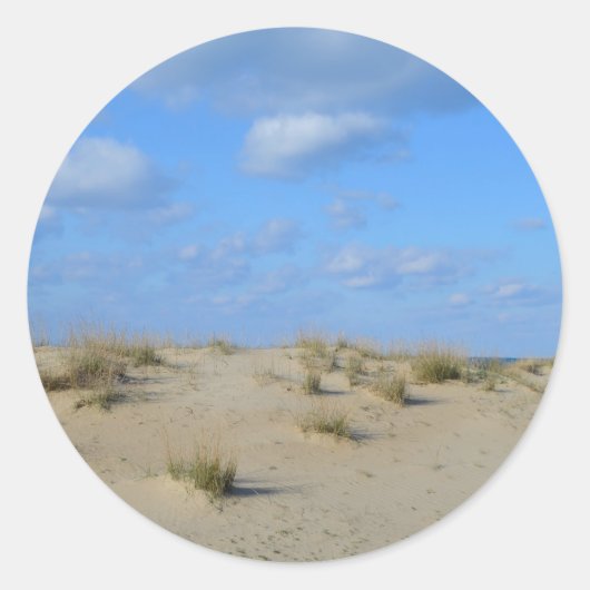 Zomer Zandduin Strand Stickers (Voorkant)