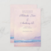 Zomer Zee Bewaar de datum 3.5 x 5 Save The Date (Voorkant / Achterkant)