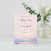 Zomer Zee Bewaar de datum 4.25 x 5.5 Save The Date (Staand voorkant)