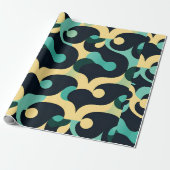 Zomer Zee Breeze Mozaïek Patroon Cadeaupapier (Uitgerold)