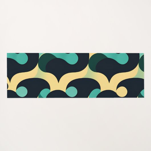 Zomer Zee Breeze Mozaïek Patroon Yogamat (Achterkant (horizontaal))