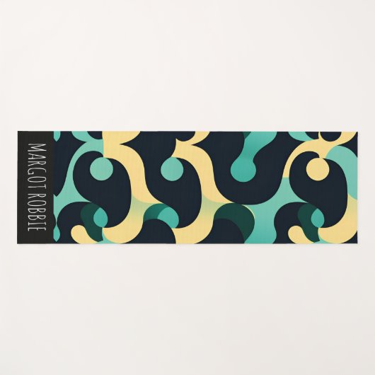 Zomer Zee Breeze Mozaïek Patroon Yogamat (Voorkant (horizontaal))