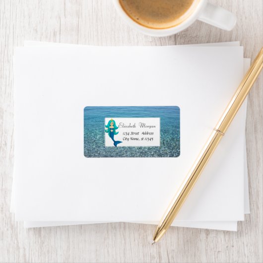 Zomer, Zee, Oceaan, Zeemeermin Etiket (Insitu)