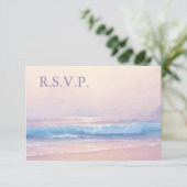 Zomer Zee RSVP 3.5 x 5 Kaartje (Staand voorkant)