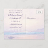 Zomer Zee Save the Date Briefkaart (Achterkant)