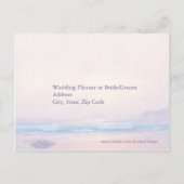 Zomer Zee Strand Bruiloft RSVP Briefkaart (Achterkant)