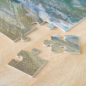 Zomer zeegezicht, blauwe golven, acryl schilderen. legpuzzel (Zijkant)