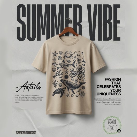 Zomer zeeleven Doodle T-shirt