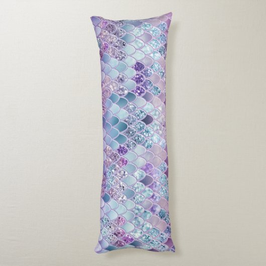 Zomer Zeemeermin Glitter Schalen #11 (Faux Glitter Lichaamskussen (Achterkant (Verticaal))