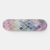 Zomer Zeemeermin Glitter Schalen #13 (Faux Glitter Persoonlijk Skateboard (Horizontaal)